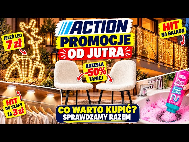 🚨PROMOTIONS STARTING TOMORROW at ACTION! LED DEER for 7 PLN 😍 BALCONY HITS, LUXURY TOWELS, GEMS a...