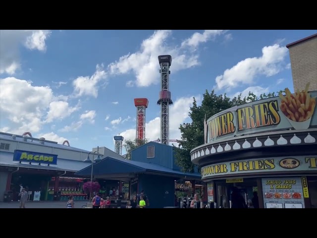 Hersheypark Hershey's Triple Tower Off-Ride Footage (No Copyright)
