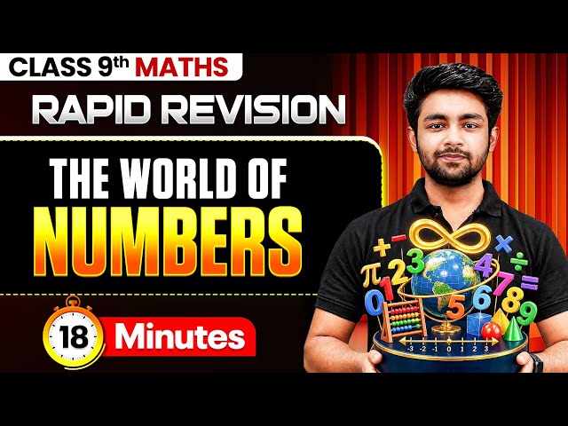The World Of Numbers RAPID REVISION 🔥 | Class 9 Maths | Uday Sir