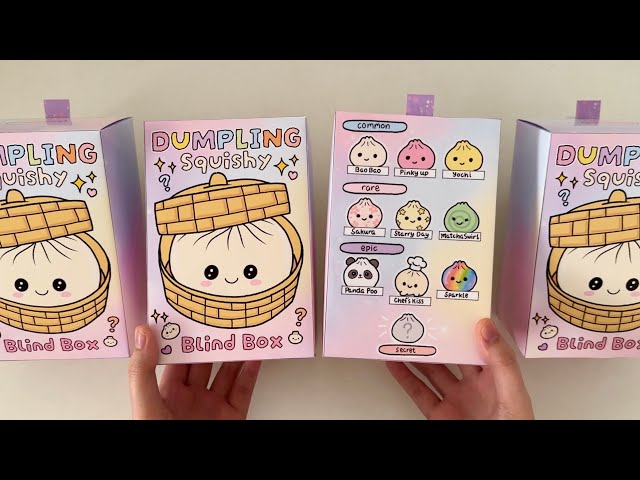 [🥟paper diy🥟] MYSTERY DUMPLING DIY BLIND BOX unboxing! | asmr