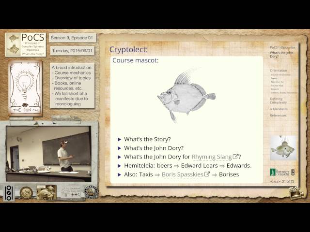 S9E01: Introduction to Principles of Complex Systems