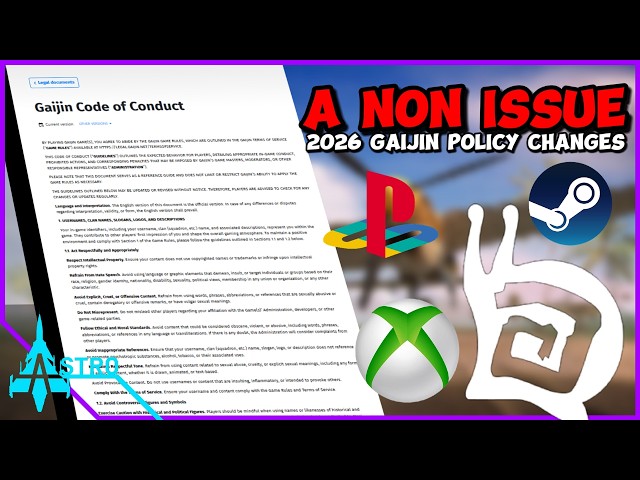 The Gaijin (War Thunder) 2026 Code Of Conduct Changes Are A NON ISSUE