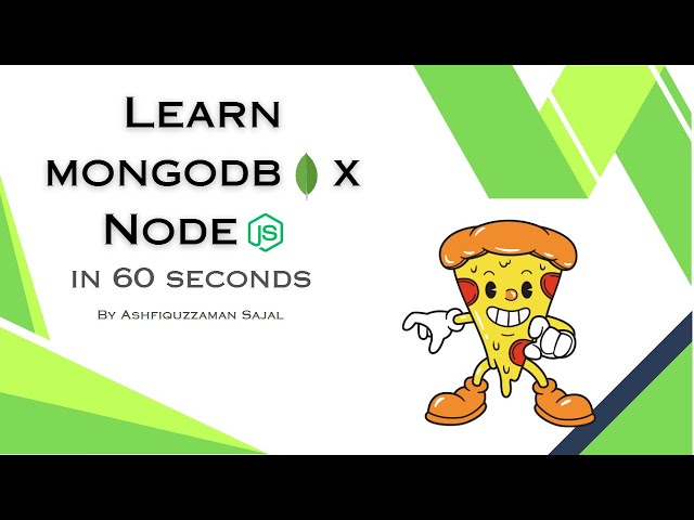Use MongoDB with NodeJs in 60 seconds!