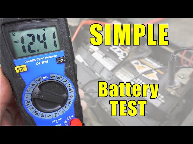 How to Test an Automotive Battery With a Multimeter