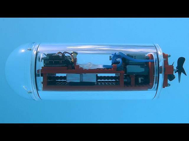 Building a Lego-powered Submarine 5.0 - moving weight for pitch control