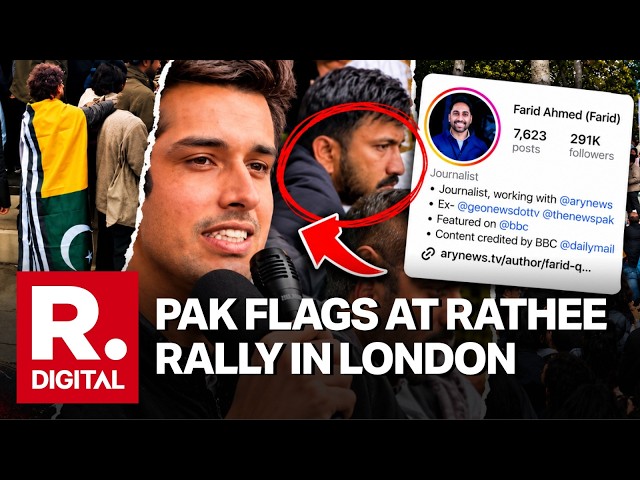 LIVE: Dhruv Rathee’s London Protest: Pakistan & PoK Flags Spotted at ‘Vote Chori’ Rally