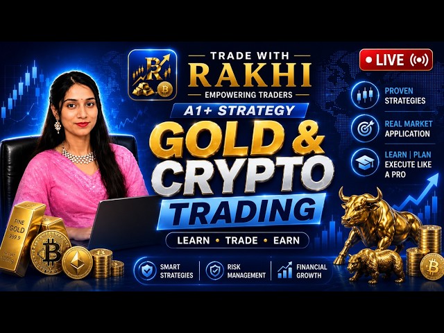 🔴LIVE GOLD TRADING /XAUUSD LIVE /BTCUSDLIVE #crypto #goldtrading  #livetrading #gold@Tradewithrakhi