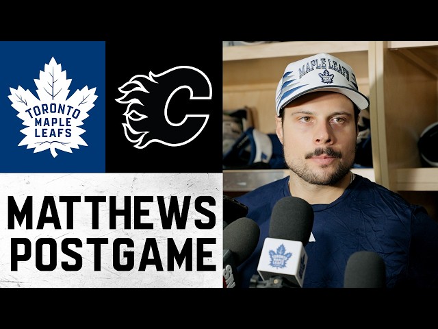 Auston Matthews | Post Game at Calgary Flames | October 26, 2026