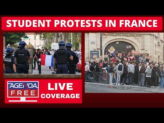 French Student Protests - Major Demonstrations in France - LIVE Breaking News Coverage