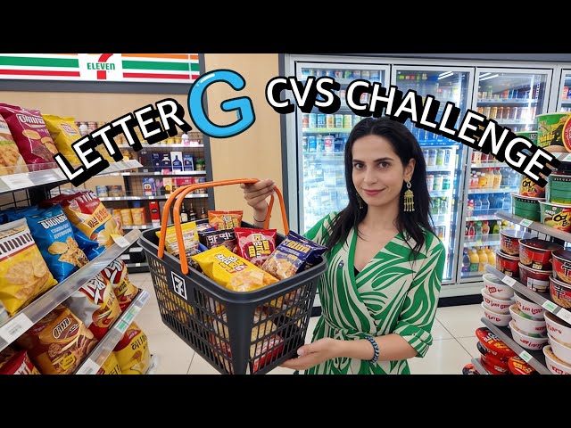 I Ate Everything That Starts With “G” at 7-Eleven | CVS CHALLENGE