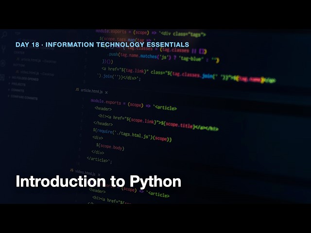 Introduction to Python