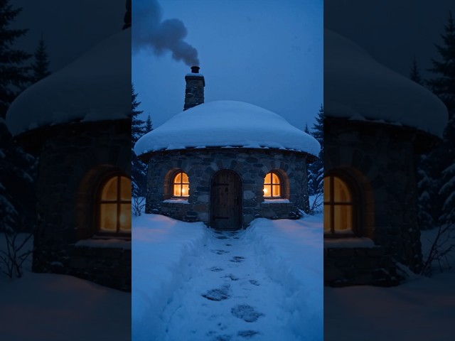 Snowy Cabin Tour | Realistic Winter ASMR