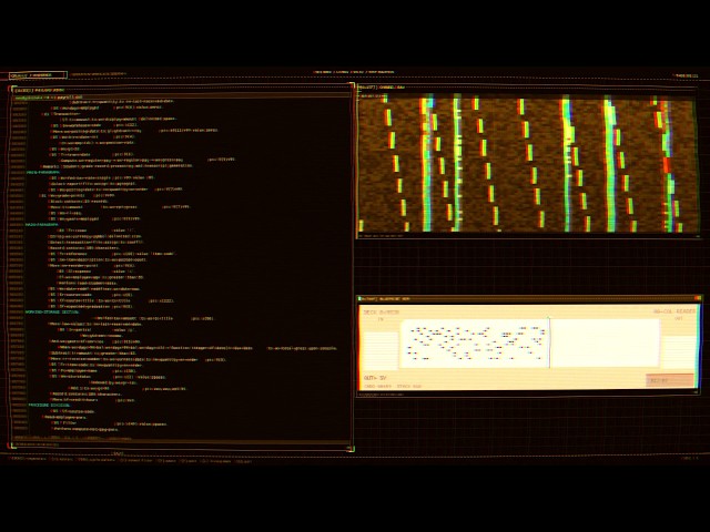 CRUX//UI - 24/7 live streaming procedural anime hacker terminal (big beat / chip music)