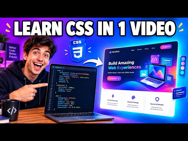 CSS for Beginners | Complete Guide to Styling Beautiful Websites