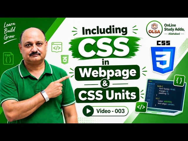 Including CSS & CSS Units  | NIELIT O Level Web Designing Class 🎯