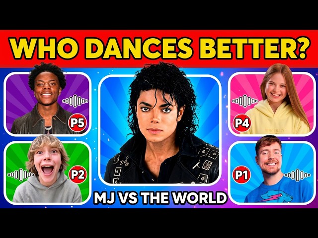 Guess Who’s Dancing💃🎶Who DANCES Better | Michael Jackson, Shakira, MrBeast, Lamine Yamal, IShowSpeed