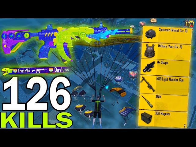 126 KILLS!😍 NEW BEST LOOT GAMEPLAY with BEST SET🔥PUBG MOBILE - BGMI