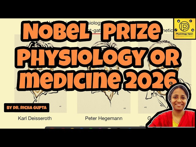 Nobel Prize in Medicine 2026 Explained | Optogenetics & Light-Gated Ion Channels