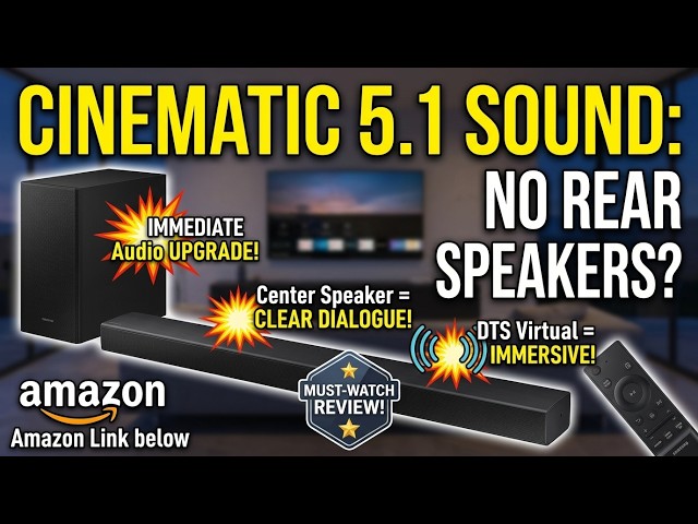 Samsung HW-B73CD Soundbar Review 🔊 5.1 Channel Audio, Deep Bass & DTS Virtual!