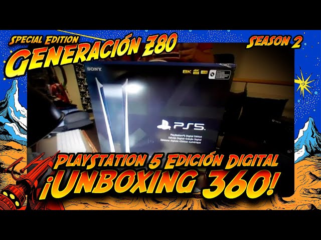 Unboxing 360º de PS5 Edición Digital en Generación Z80