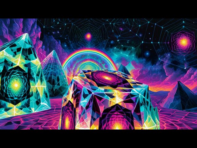 [4K UHD] Infinite Prism Constellation | Hypnotic Sacred Geometry Visuals