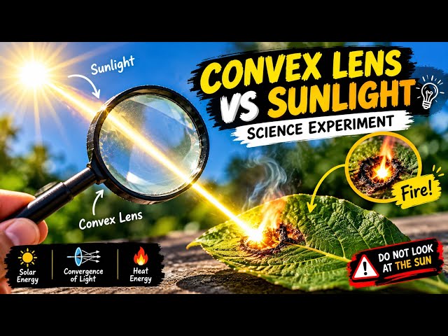 Can sunlight do this🔥 #science #fun #experiment 