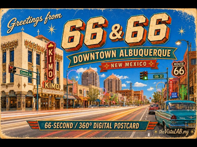 vLAB 360º Postcard - Rt66+Rt66 Intersection - Albuquerque, NM [4K\60]