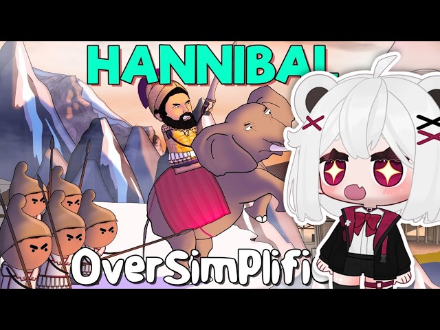 German Vtuber Reacts to The Second Punic War (All Parts!!)  [OverSimplified react] || Milaya Panya