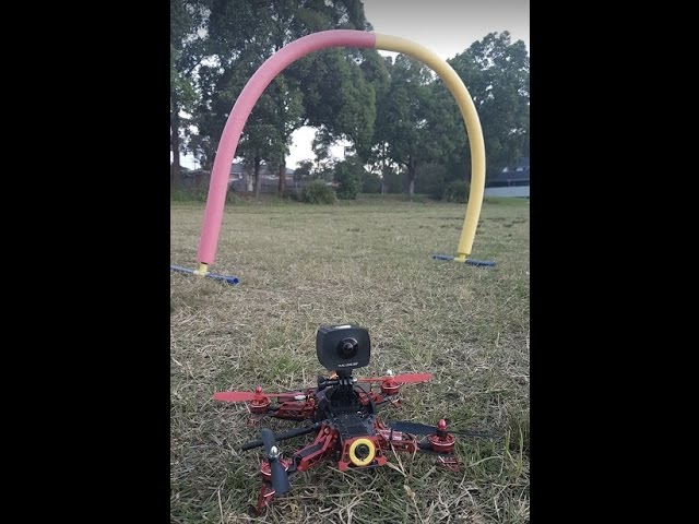 FPV flight with 360 degree camera on e-turbine quad