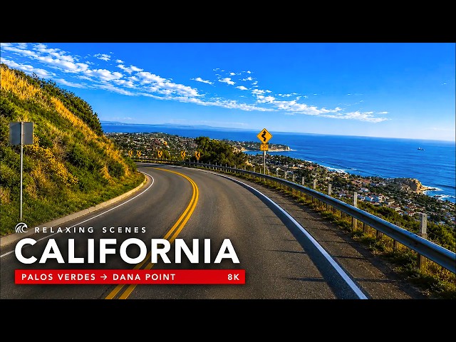 Driving California 8K Dolby Vision HDR - Palos Verdes to Dana Point