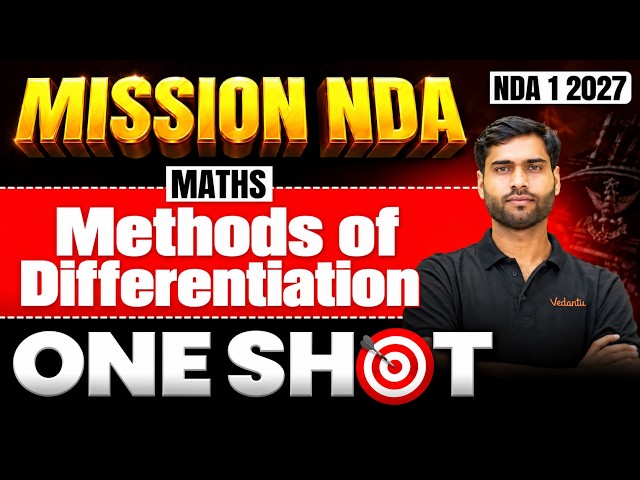 Methods of Differentiation One Shot | NDA Maths 2027 | Mission NDA
