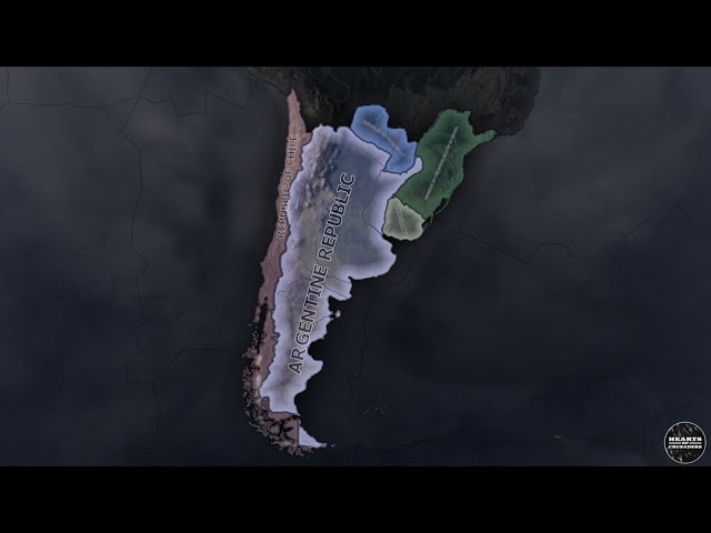 The Southern Cone Battle Royale | Hearts of Iron IV AI Timelapse