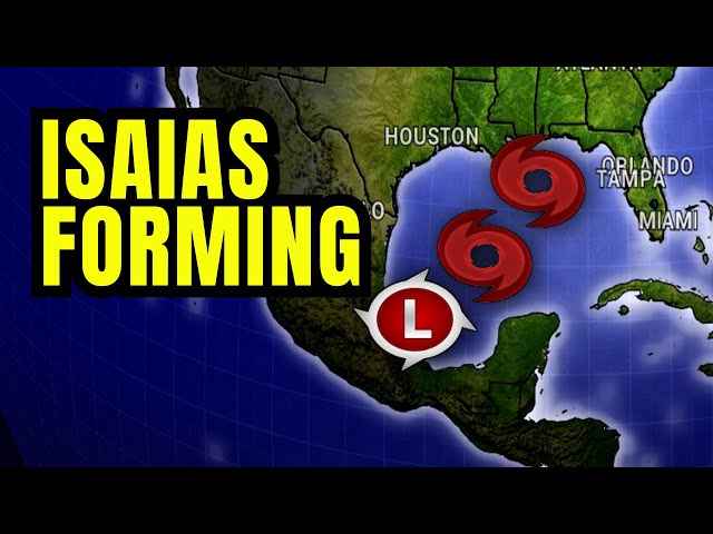 Isaias Forming in the Gulf…