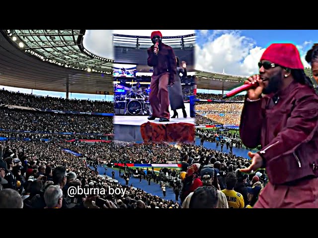 Burna boy made history again as he performs at Paris NFL halftime show 