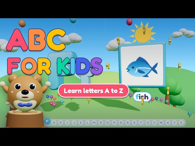 The Alphabet with Benny 🐻 ABC for Kids | A is for Apple | Learn Letters A to Z