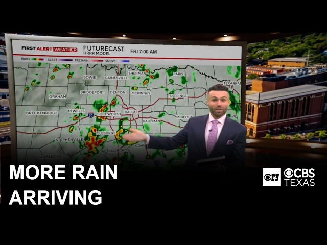 Another round of rain heading for North Texas on Friday morning