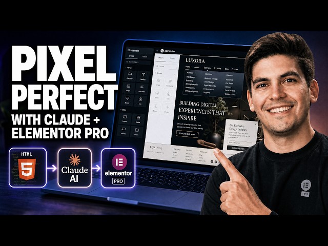 🚀 100% Pixel-Perfect HTML to Elementor Pro Conversion with Claude AI