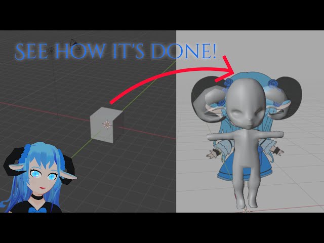 Not-so-perfect how to make a VTuber in Blender tutorial for absolute newbies! part 1