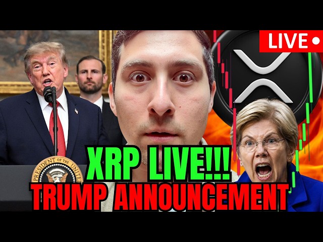 XRP PUMP! TRUMP Speaks LIVE - XRP Crypto NEWS
