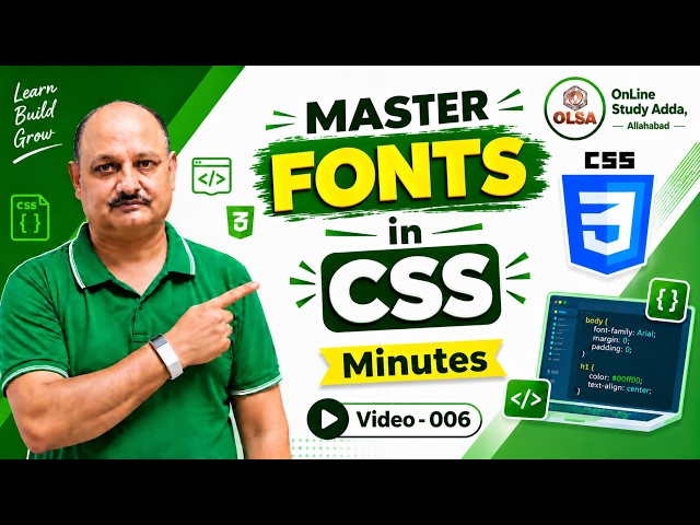 CSS Fonts Tutorial: Master font-family, font-size & Web Fonts! 🎨