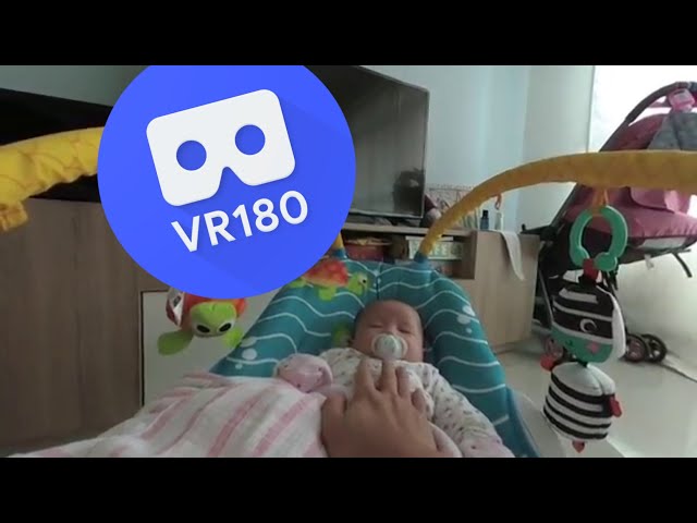 [VR180 5.7k] Soothing Baby Riley for afternoon nap | Vuze XR 180° 3D