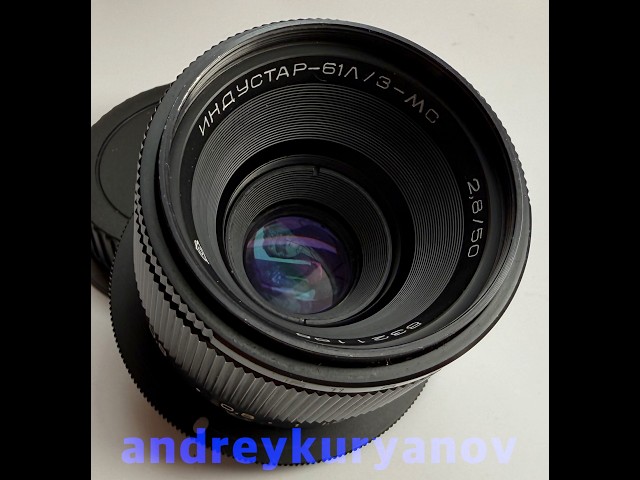 Industar-61 LZ/MC 50mm/f2.8 For Canon EF.  With the Canon Dandelion Chip.