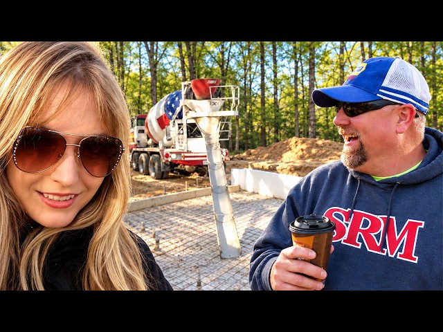 My Basement Floor Pour Is FINALLY happening! | ICF Cottage Build Concrete Day