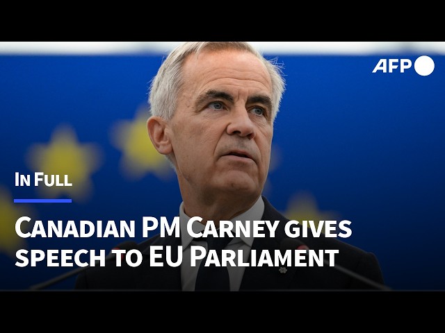 IN FULL: Canadian PM Mark Carney gives speech to European Parliament | AFP