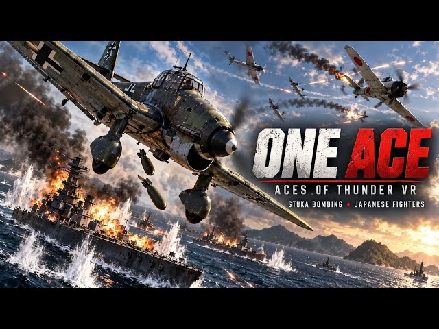 ONE ACE | Aces of Thunder VR | Stuka Bombing & Japanese Fighter Dogfights | PS5 Pro