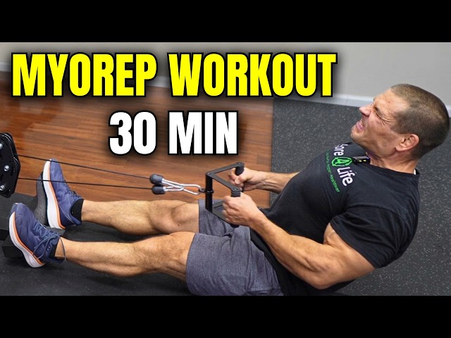 Build Muscle in 30 Minutes with Light Weights (Full Body Myorep Workout)