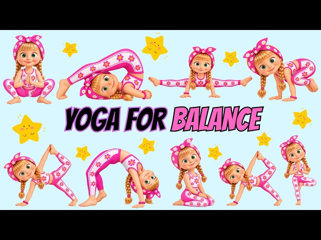 🌈 6-Minute Balance Yoga for Kids | Improve Balance & Coordination | Fun Kids Yoga | Yoga Galaxy Kids
