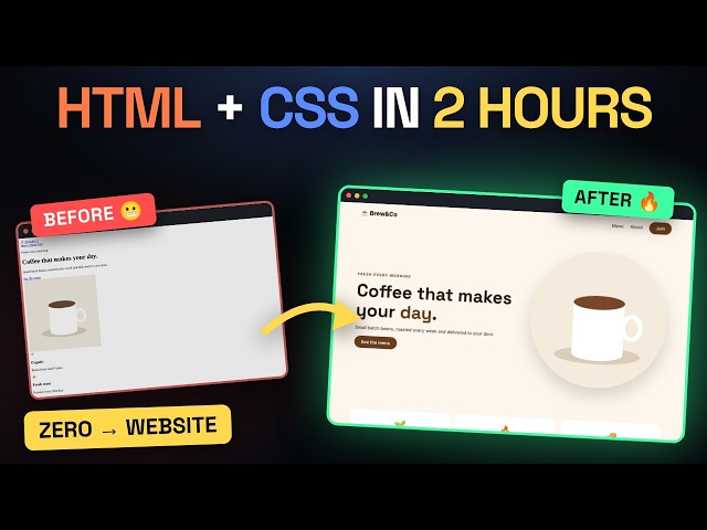 HTML & CSS Full Course for Beginners – Build Your First Website (2 Hours)