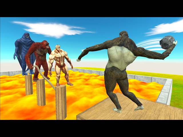 Beast Titan Pushed Monsters into Lava #2 - Animal Revolt Battle Simulator