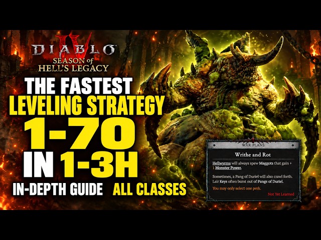 FASTEST Leveling 1–70 in 1–3 Hours! In-Depth Guide for All Classes | Diablo 4 Season 15
